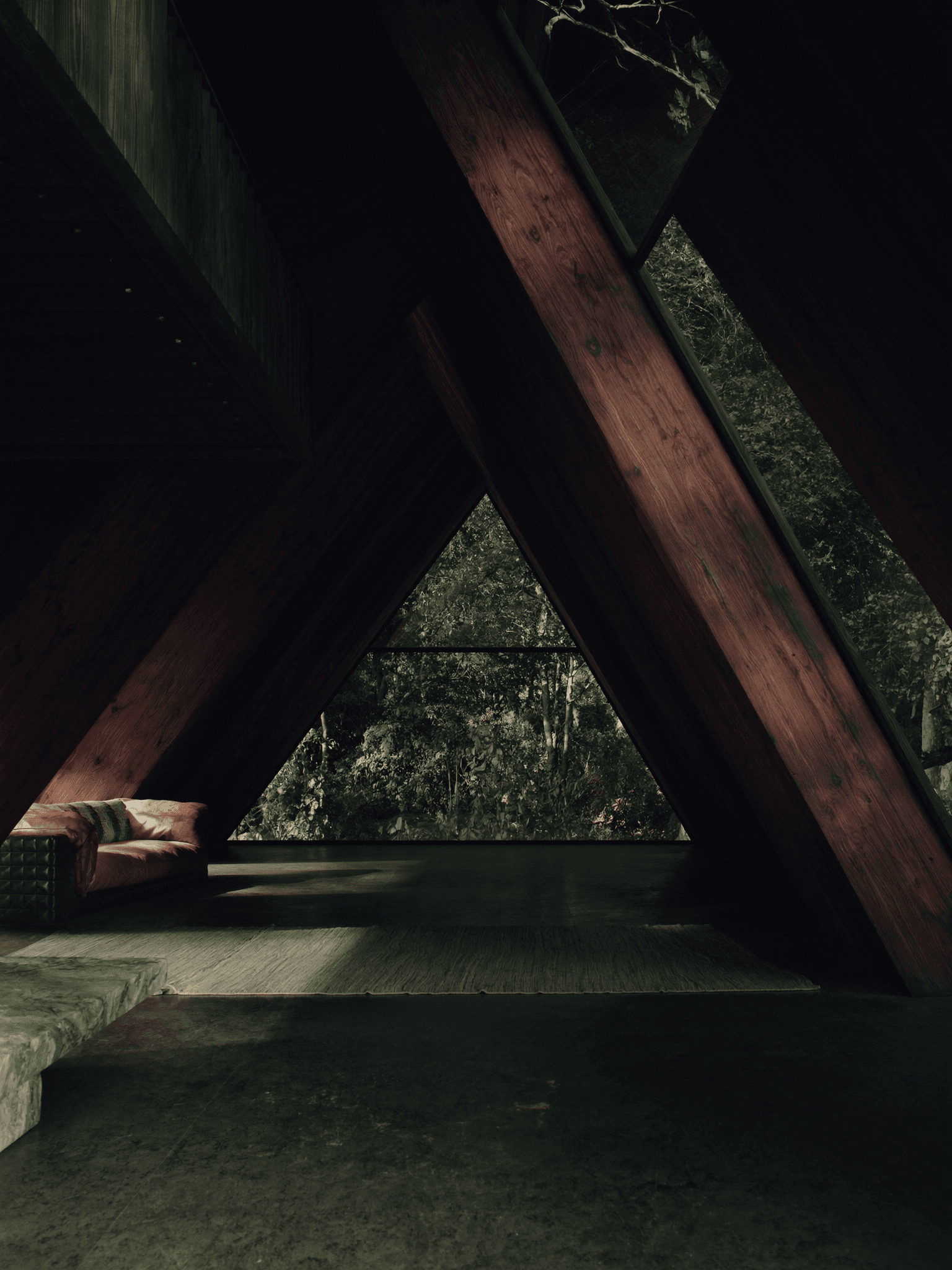 A-Frame interior