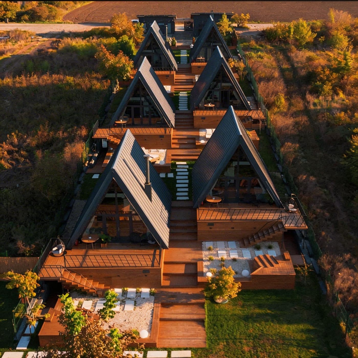 Hero aéreo · A-Frame no território