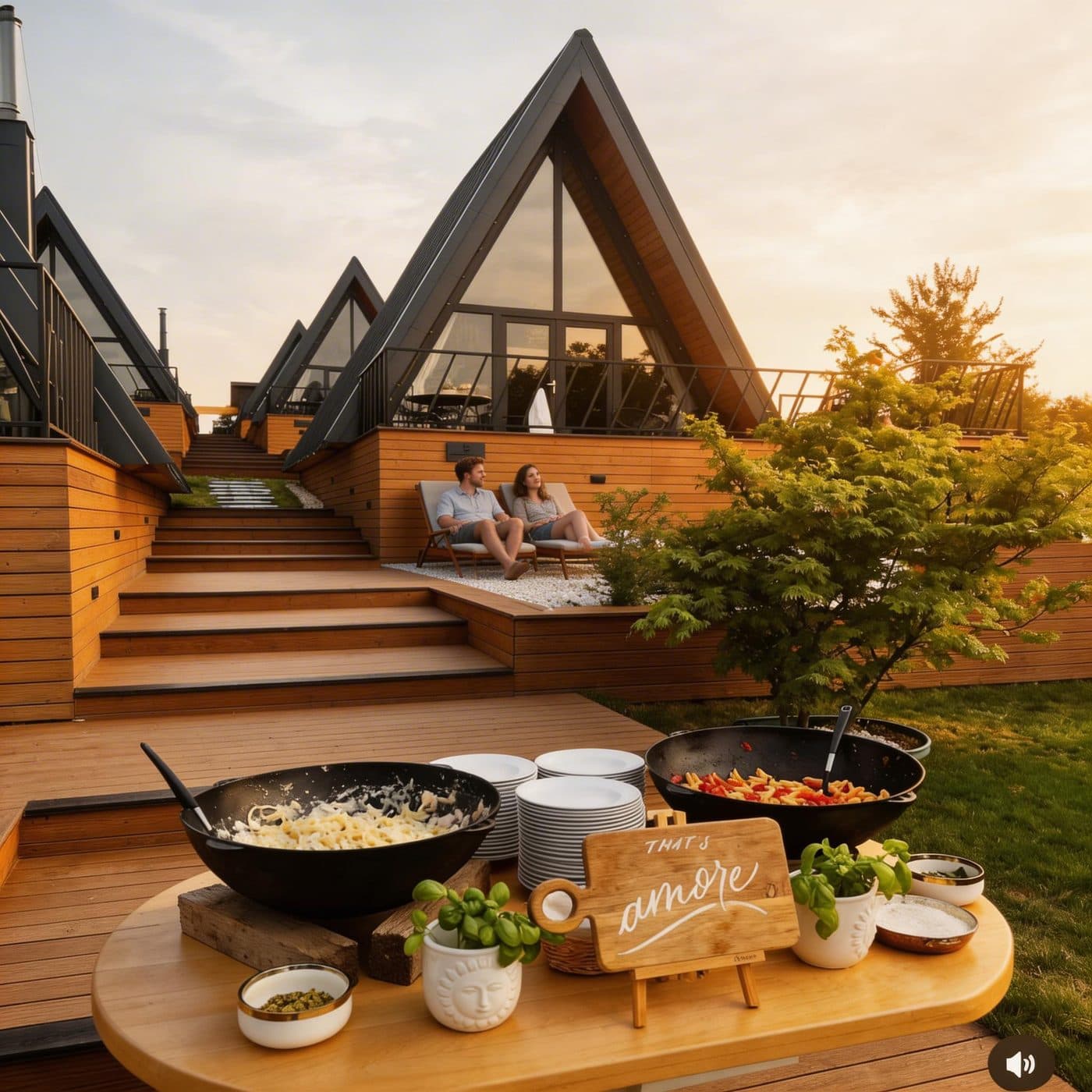 Experiência · casal no deck