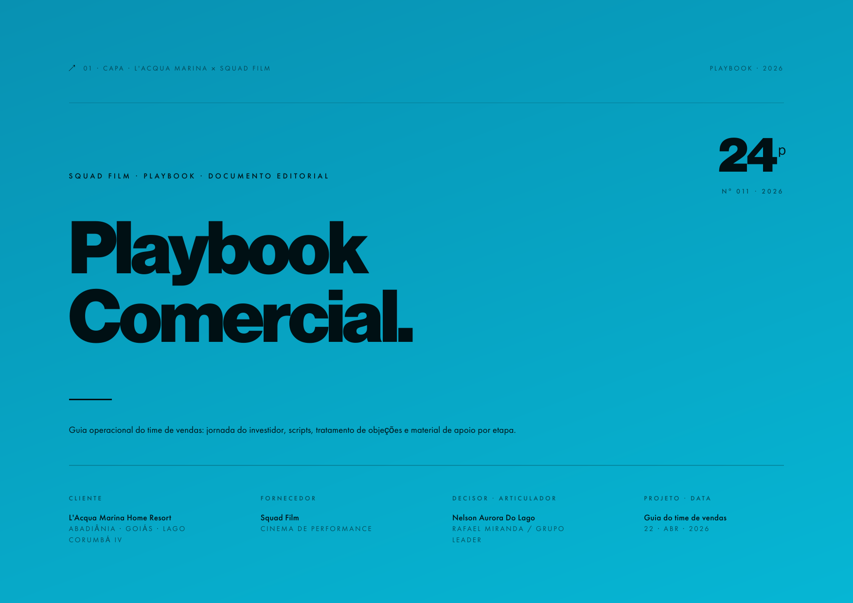 Capa · Playbook Comercial