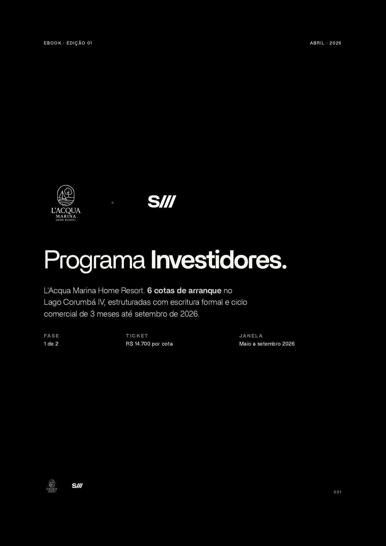 Capa · Ebook Programa Investidores