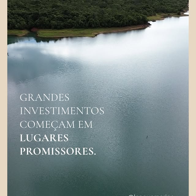 Grandes investimentos começam em lugares promissores.

Regiões com forte potencial turístico, natureza preservada e crescimento imobiliário costumam atrair novos projetos e gerar valorização ao longo do tempo.

O L’Acqua Marina, às margens do Lago Corumbá IV, nasce exatamente nesse cenário: um lugar onde paisagem, turismo e desenvolvimento se encontram.

Se você busca um investimento que une patrimônio, experiência e potencial de valorização, vale a pena conhecer este projeto.

📩 pré-cadastro aberto.